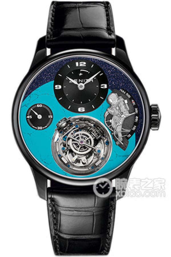 Zenith Academy 39.2210.8804/58.C714 Automatic machinery, titanium, DLC-coated titanium, 45mm