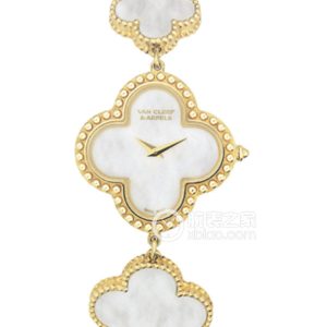 Van Cleef & Arpels ALHAMBRAVCARO40T00 Quartz, 18k gold, 26x26mm - Image 1
