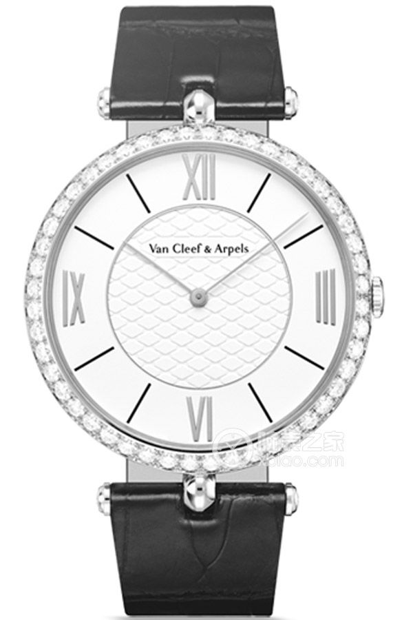 Van Cleef & Arpels Pierre Arpels VCARO3GJ00 Manual winding, 18k white gold with diamonds, bezel set with round diamonds, 38mm