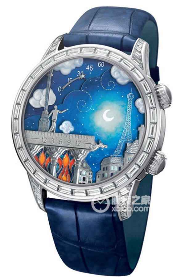 Van Cleef & Arpels Poetic Complications VCARO30N00 Manual mechanical, 18k white gold with diamonds, 43mm
