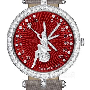 Van Cleef & Arpels Poetic Complications VCARO3MA00 18k white gold set with diamonds, 38mm - Image 1