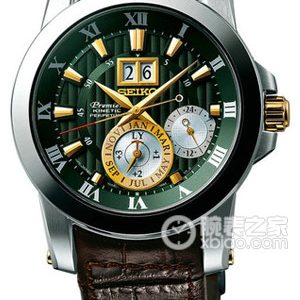 Seiko PREMIERS NP127J1 Human-powered electricity, stainless steel