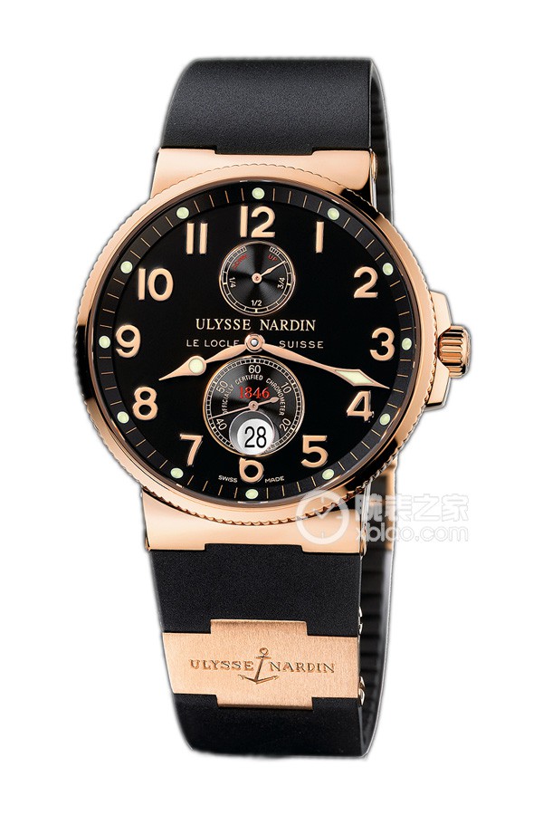 Ulysse Nardin Marine 266-66-3/62 Automatic machinery, 18k rose gold, 41mm (discontinued)