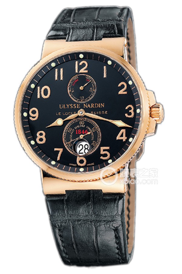 Ulysse Nardin Marine 266-66/62 Automatic machinery, 18k rose gold, 41mm (discontinued)