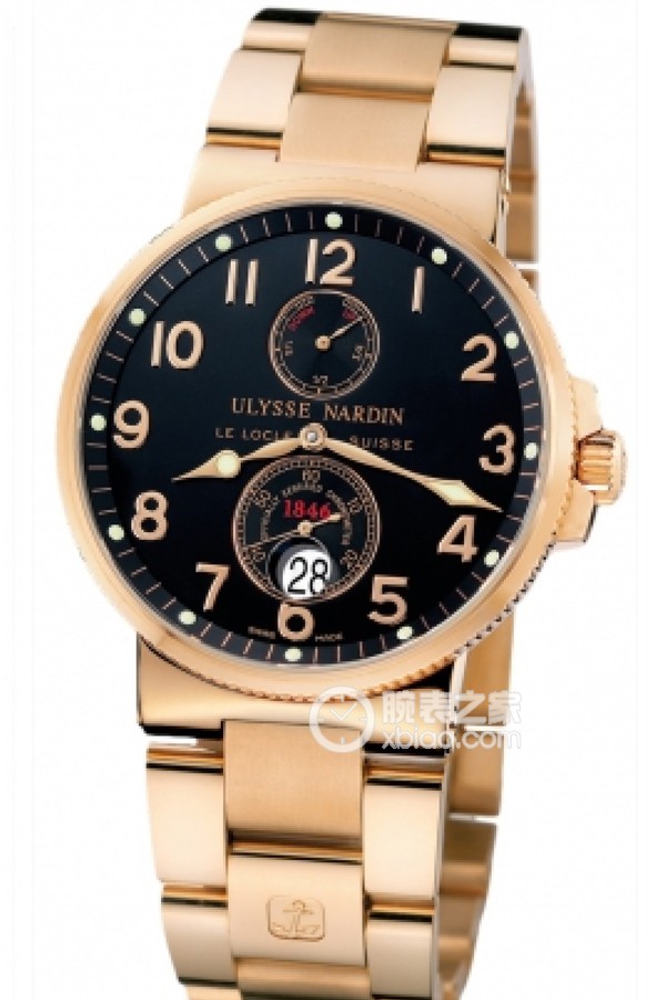 Ulysse Nardin Marine 266-66-8/62 Automatic machinery, 18k rose gold, 41mm (discontinued)
