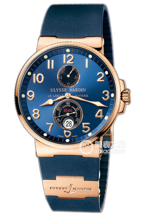Ulysse Nardin Marine 266-66-3/623 Automatic machinery, 18k rose gold, 41mm (discontinued)