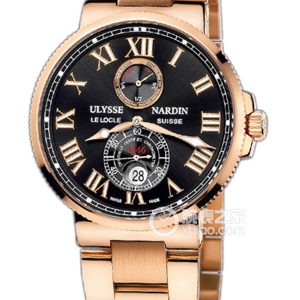 Ulysse Nardin Marine 266-67-8M/42 Black Dial Automatic machinery, 18k rose gold, 43mm (discontinued) - Image 1