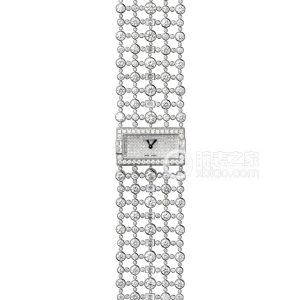 Cartier Creative Gemstone Watch HPI00309 Quartz, 18k white gold; set with 15 trapezoidal-cut diamonds, totaling 1