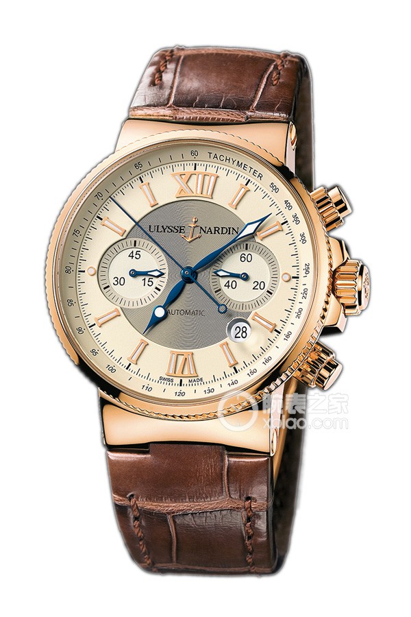 Ulysse Nardin Marine 356-66/354 Automatic machinery, 18k rose gold, 41mm (discontinued)