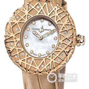 Ulysse Nardin ladies' watch 8106-109 Automatic mechanical movement, 18k rose gold with diamonds, case set with 40 diamonds [0, 37.2mm (discontinued)] - Image 1