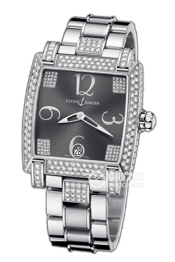 Ulysse Nardin Fantasy 130-91FC-8C/609 Automated mechanism, 18k white gold with diamonds, 35.4mm (discontinued)