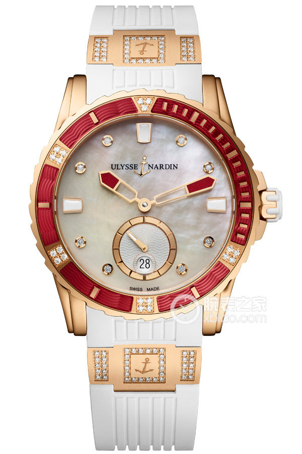 Ulysse Nardin diving watch 3202-190-3C/10.16 Automatic machinery, 18k rose gold, 40mm (discontinued)
