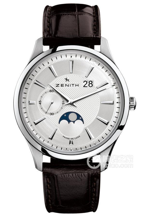 Zenith Elite Big Date Moon Phase Watch Automatic machinery, stainless steel