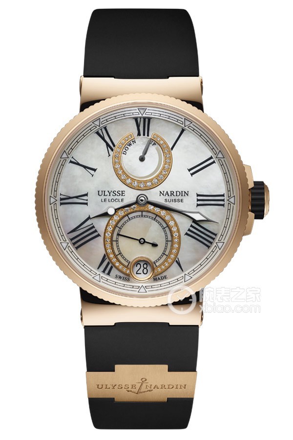 Ulysse Nardin Marine 1182-160-3/490 Automatic machinery, 18k rose gold, 39mm (discontinued)