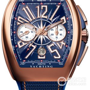 Franck Muller Men's Collection V 45 CC DT YACHT Automatic machinery, 18k rose gold, 44 x 53.7mm - Image 1