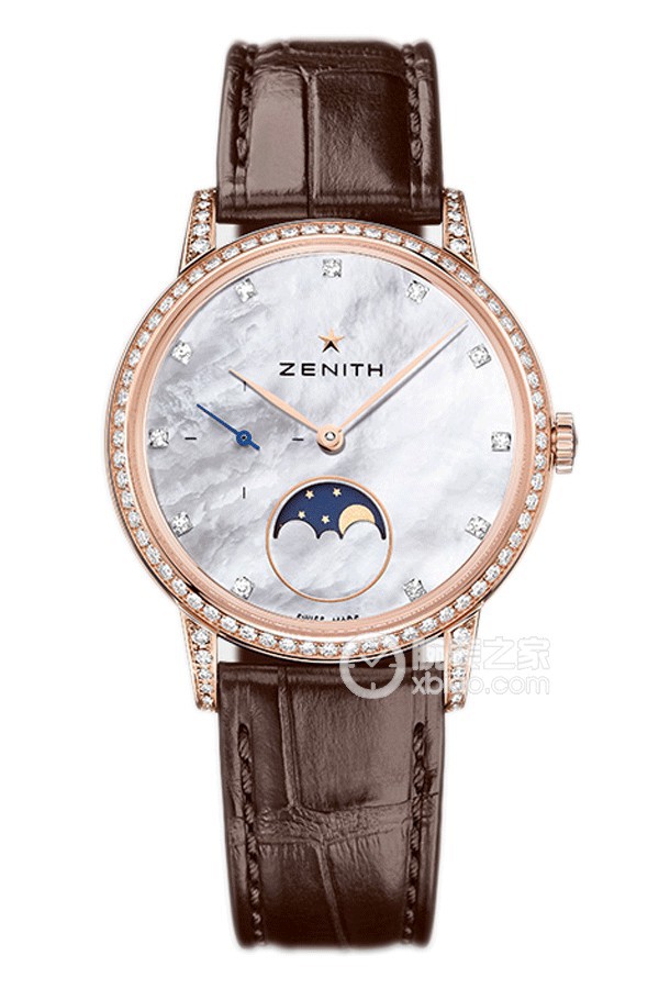 Zenith Elite 22.2321.692/82.C713 Automatic mechanical, 18k rose gold, diamond-set, 36mm