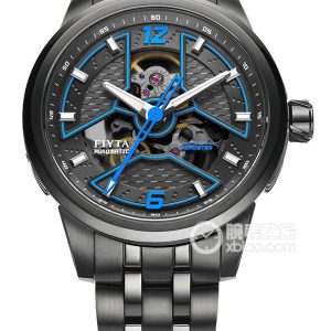 Fiyta Extreme GA866000.BBB Blue Needle Automatic machinery, stainless steel, IP black plating