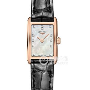Longines Elegance L5.258.8.87.0 Quartz, 18k rose gold, 17.70 x 27.00mm