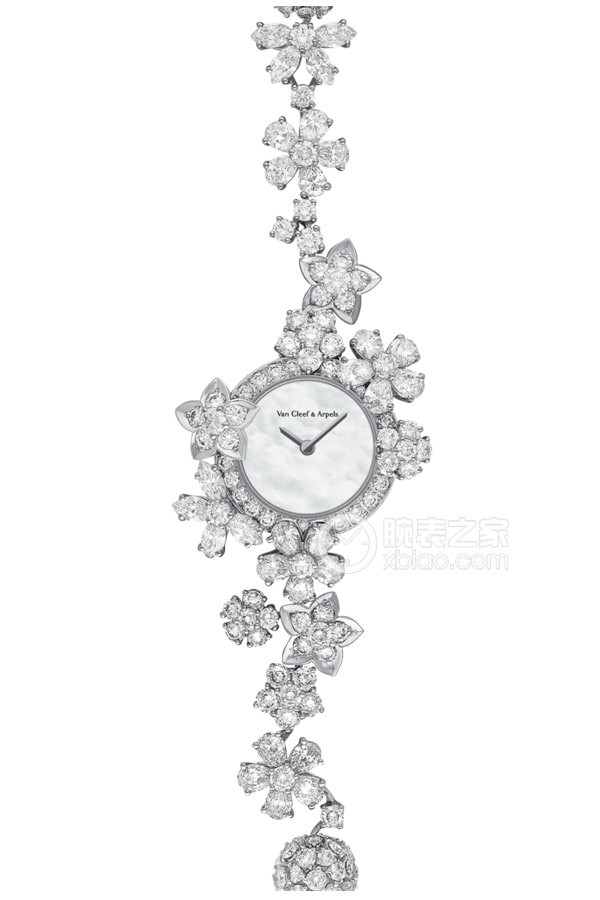 Van Cleef & Arpels High Jewelry Watch VCARM94000 Quartz, 18k white gold, 23mm