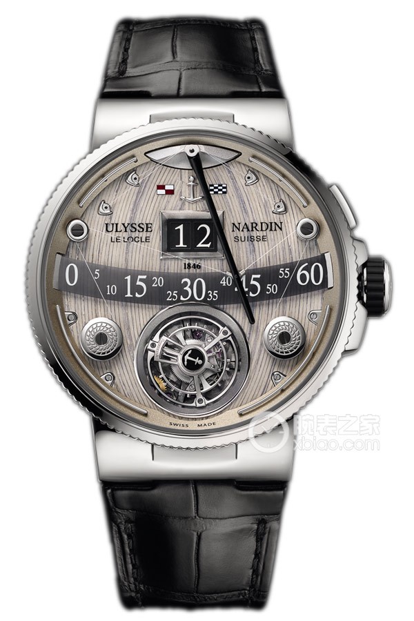 Ulysse Nardin Marine 6309-300/GD 18k white gold, 44mm (discontinued)