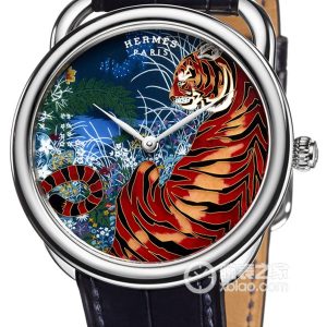 Hermès SLIM D'HERMÈSArceau Tiger Tiger Automatic mechanical, 18k white gold, 41mm - Image 1