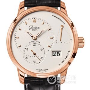 Glashütte Original Off-center 1-65-01-25-15-01 (Pin Buckle) Manual mechanical, 18k rose gold, 40mm - Image 1