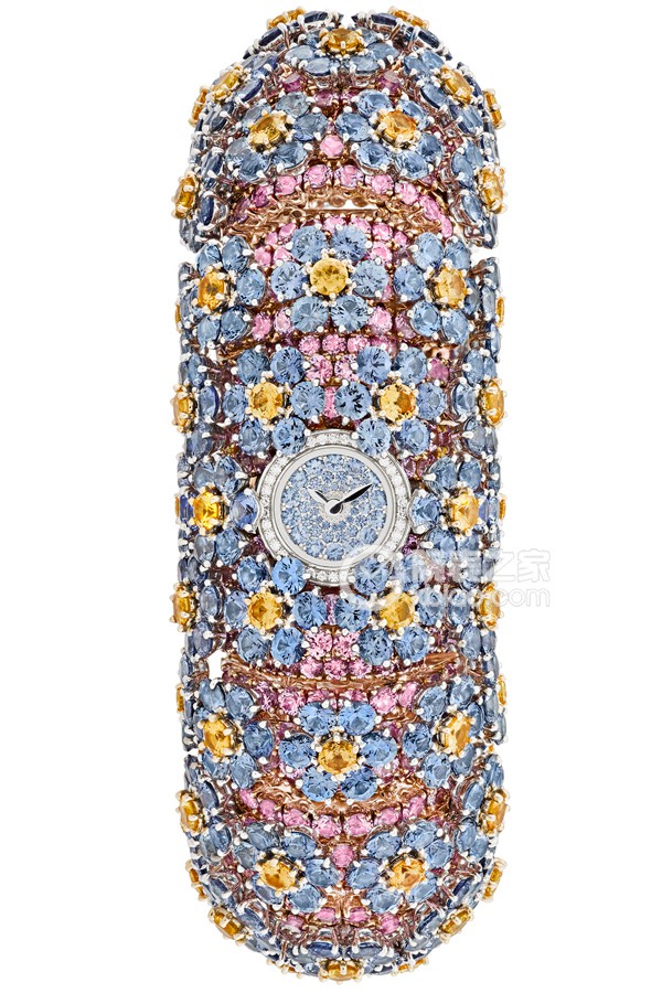 Van Cleef & Arpels Myosotis High Jewelry Watches Quartz, 18k white gold, set with round diamonds, 12mm