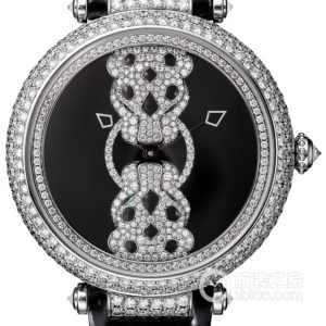 Cartier High Jewelry Watch HPI01203 Automatic mechanism, 18K rhodium-plated white gold, set with 399 brilliant-cut round diamonds, total weight 5.42mm.