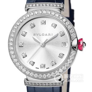 Bulgari LVCEA102389 LUW33C6GDLD/11 Automatic mechanical design, 18k white gold set with brilliant-cut diamonds, 33mm - Image 1