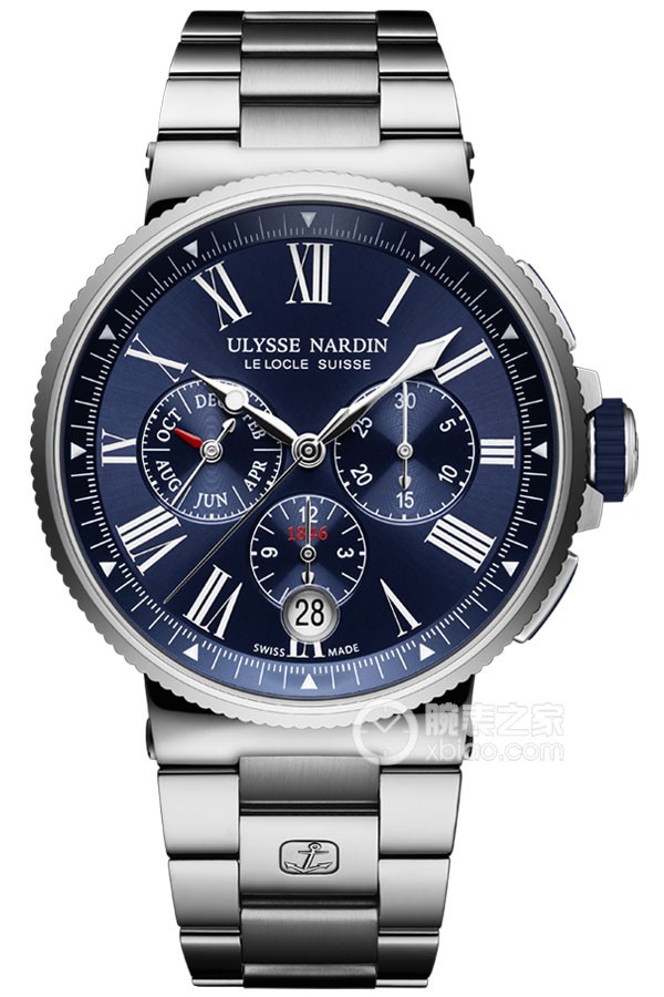 Ulysse Nardin Marine 1533-150-7M/43 Automatic machinery, stainless steel, 43mm