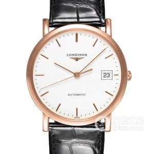 Longines watchmaking tradition L4.778.8.12.4 Automatic mechanical design, 18k rose gold, 34.5mm - Image 1