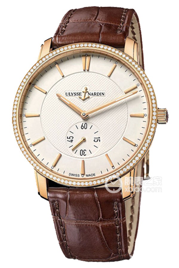 Ulysse Nardin 8206-168B-2/31 (Gilded) Manual winding, 18k rose gold, diamond-set bezel, 39mm
