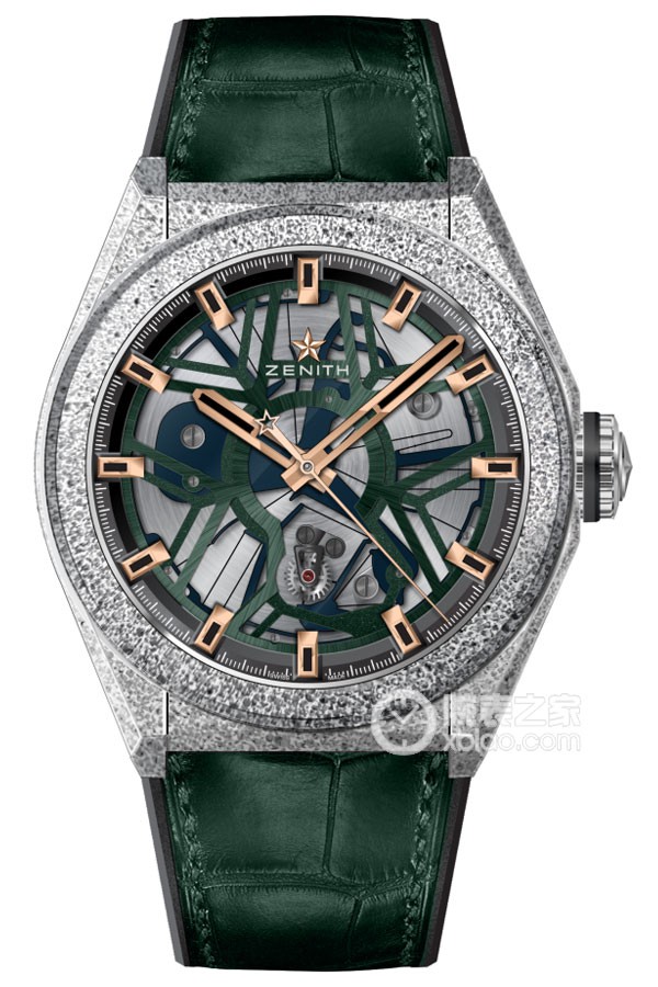 Zenith Pinnacle Lab B 9b Green Rose Gold Automatic machinery, Aeronith, 44mm
