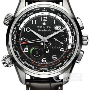 Zenith Pilot World Alarm Watch Precision steel (production halted) - Image 1