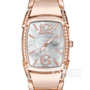 Parmigiani Fleurier PFC160-1023300-B10002 Quartz, 18k rose gold, set with 46 diamonds (total weight 0.29.5 x 24.5mm) - Image 1