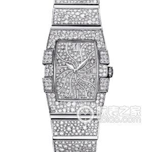 Omega Special 122.55.19.60.99.001 Quartz, 18k white gold set with diamonds, 25.3 x 19.3 mm - Image 1