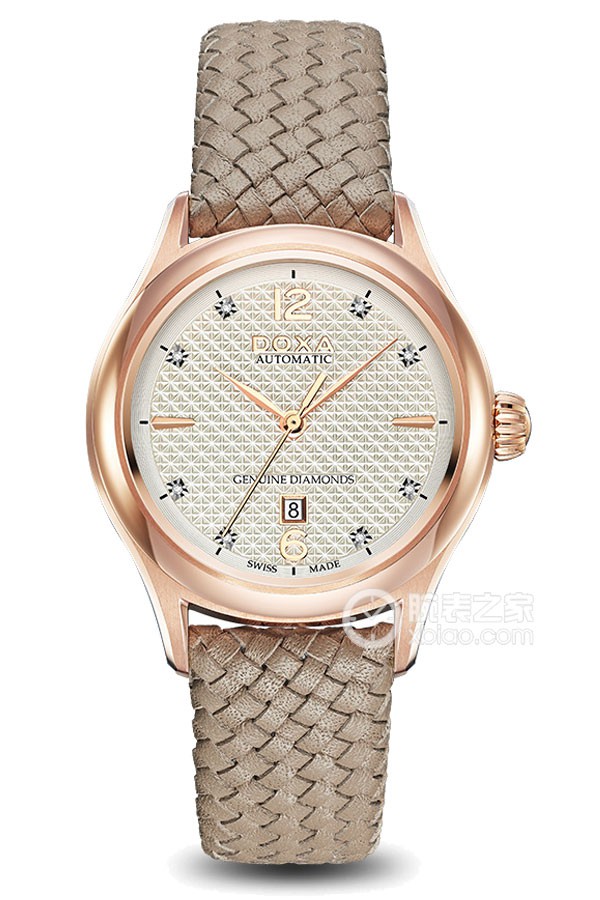 Time-based administrative D217RIY Automatic machinery, stainless steel with rose gold electroplating, 32mm