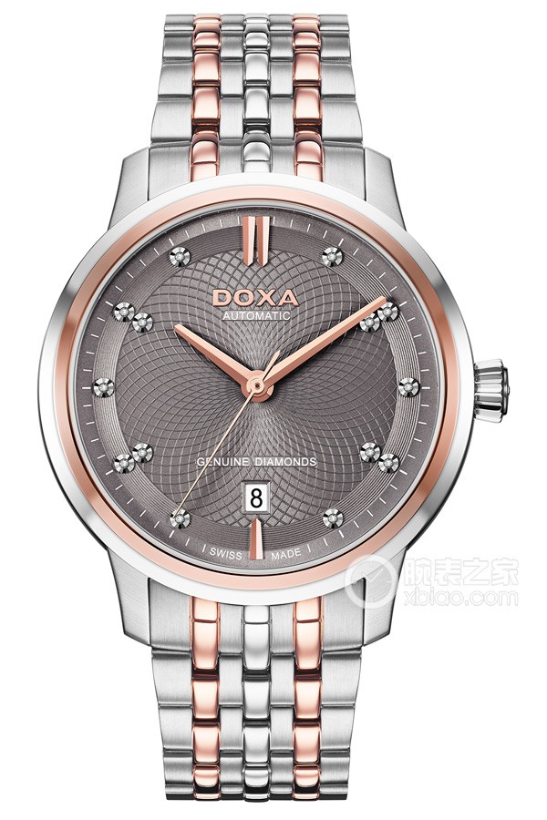 Time-dimension table administrative D220RGY Automatic machinery, stainless steel with rose gold electroplating, 41mm