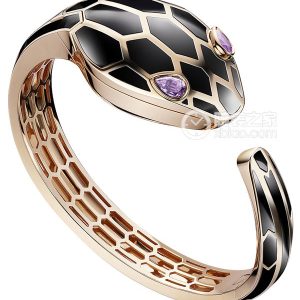 Bulgari Serpentis Sp. P36B GB GB.S 102959 18k rose gold, finished with black lacquer. - Image 1