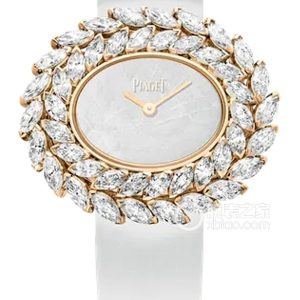 Piaget High Jewelry Watch G0A42252 Quartz, 18K rose gold, set with 44 marquise-cut diamonds (approx. 6.35 x 30mm) - Image 1