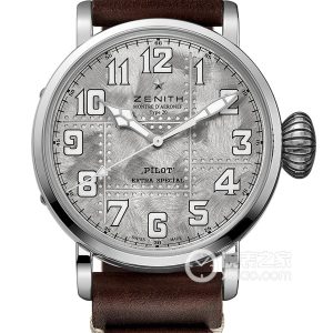 Zenith Pilot 05.2430.679/17.C902 Automatic mechanical, 925 sterling silver, 45mm - Image 1