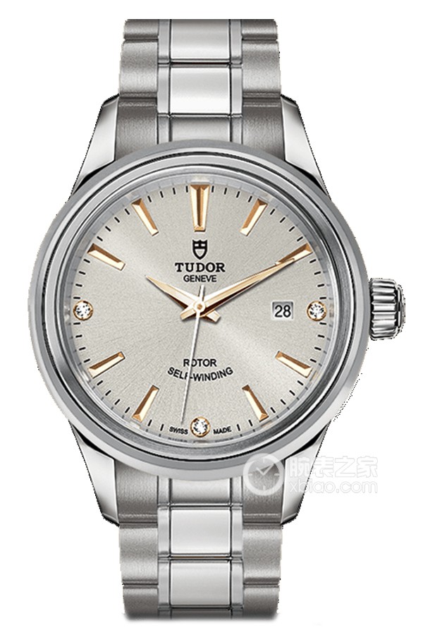 Tudor Style M12100-0019 Automatic machinery, polished and brushed steel, 28mm
