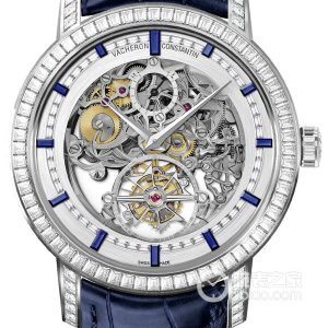 Vacheron Constantin Loft Craftsman 89667/000G-B607 Manual mechanism, 18k white gold, set with 238 baguette-cut diamonds, total weight 8.46mm. - Image 1
