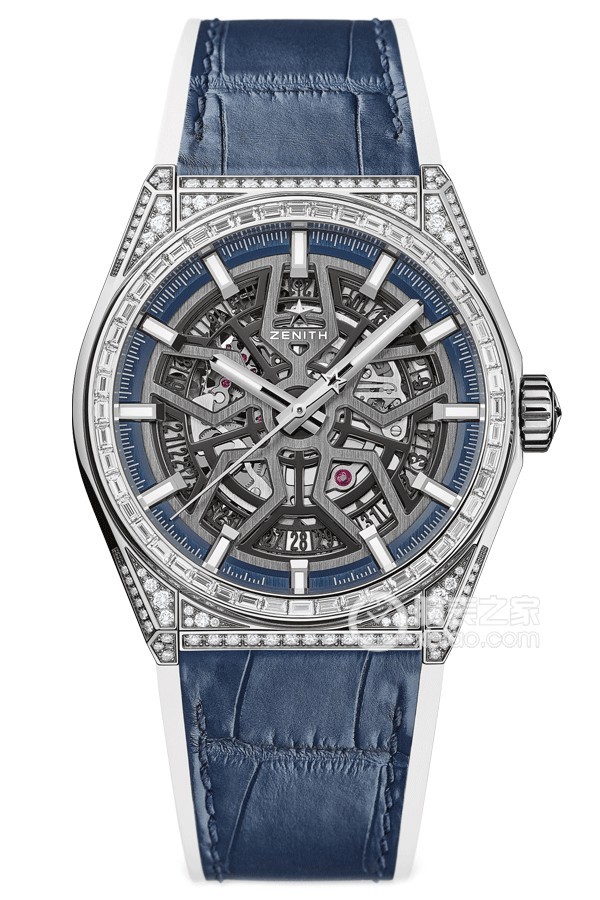 Zenith Peak 32.900 1.670/78.R590 Titanium case set with 192 VVS brilliant-cut diamonds, 41mm