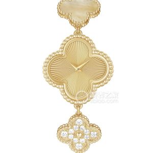 Van Cleef & Arpels ALHAMBRAVCARO8WW00 Quartz, 18k gold, 22.7 x 22.7 mm - Image 1