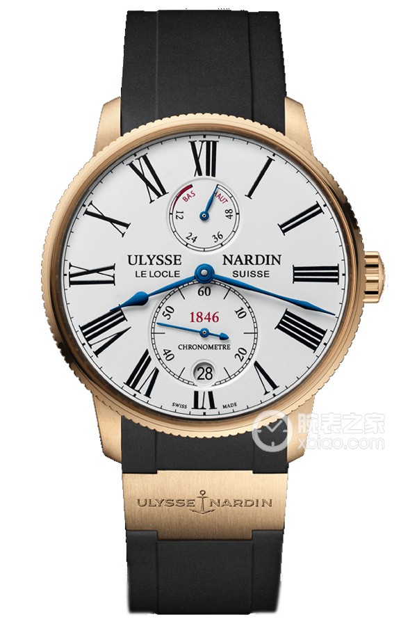 Ulysse Nardin Marine 1182-310-3/40 Automatic mechanical, 18K rose gold, 42mm