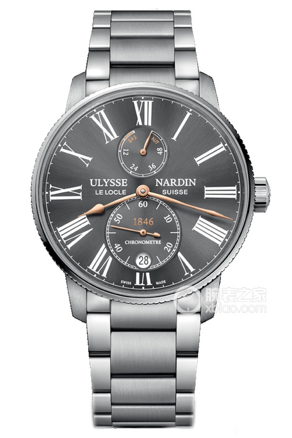 Ulysse Nardin Marine 1183-310-7M/42-BQ Automatic machinery, precision steel, 42mm