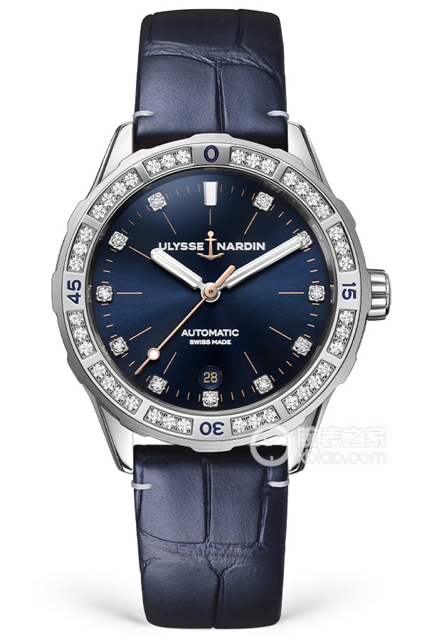 Ulysse Nardin diving watch 8163-182B.1/13 Automatic machinery, precision steel, 39mm