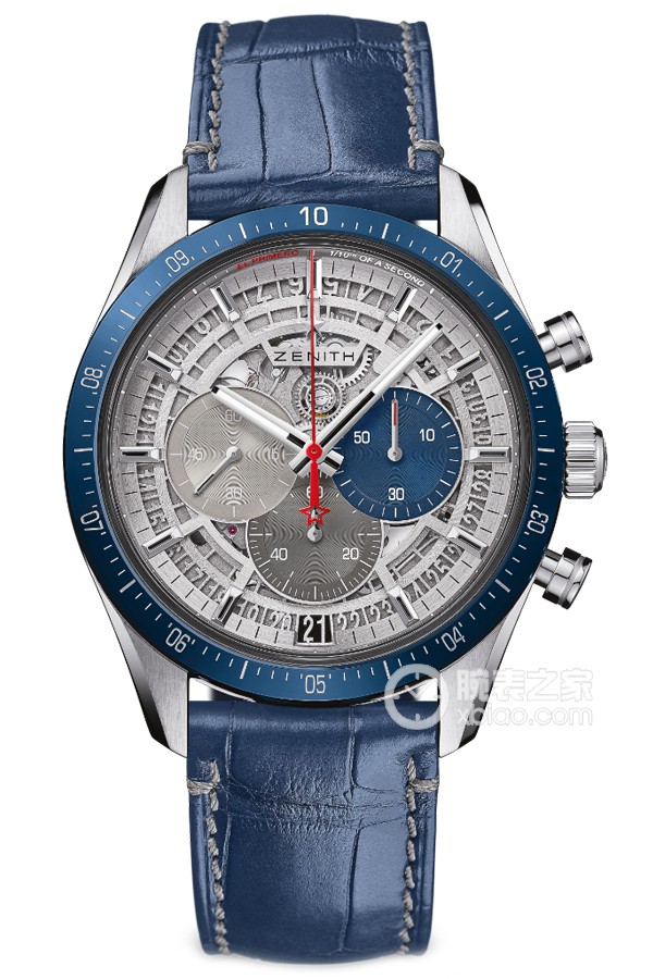 Zenith flagship 95.3002.3600/69.C818 Automatic machinery, titanium, 42mm