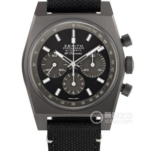 Zenith flagship 97.T384.4061/21.C822 Automated machinery, micro-blasted titanium metal, 37mm - Image 1